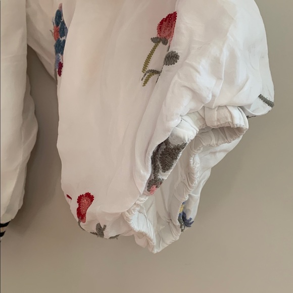 Johnny Was Kitty Reversible Bomber Jacket Size Medium Embroidered Floral - Picture 7 of 16